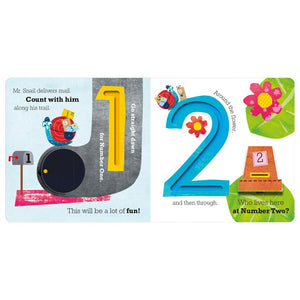 Product image 2 of Mr Snail's Counting Trails, a board book for ages 0+, by Make Believe Ideas.