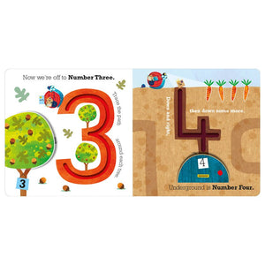 Product image 3 of Mr Snail's Counting Trails, a board book for ages 0+, by Make Believe Ideas.
