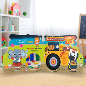 Product image 4 of My Busy Truck Snacks to Go!, a board book for ages 0+, by Make Believe Ideas.