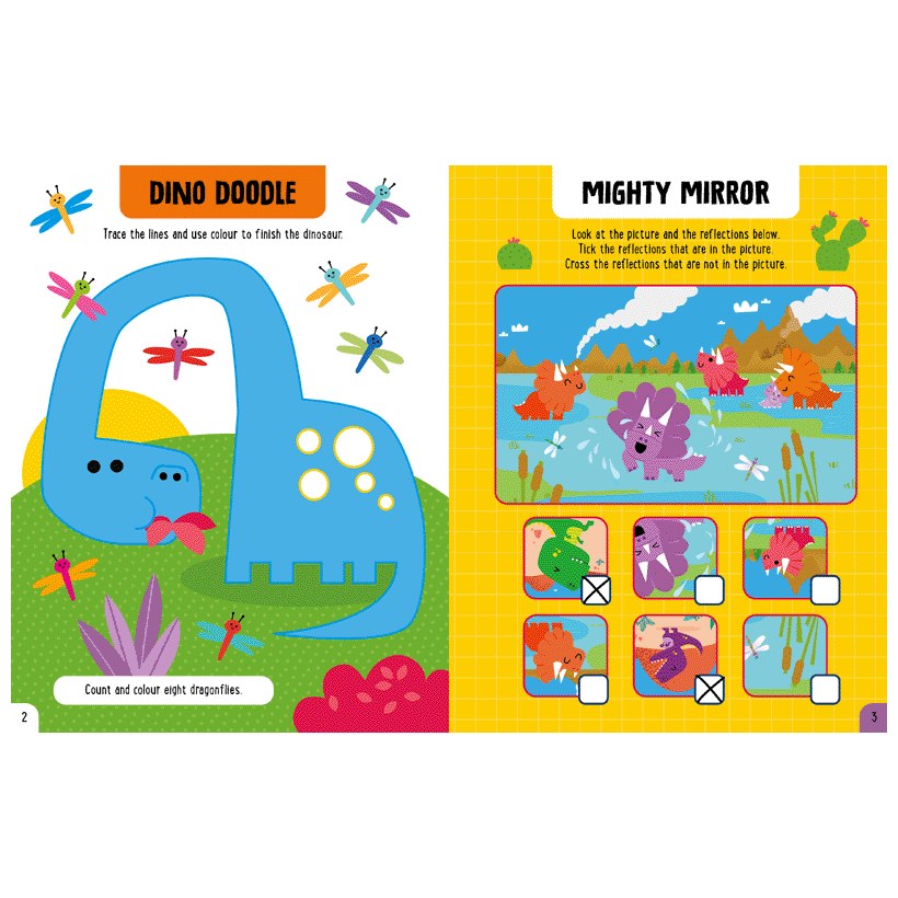 Product image 4 of My Dinosaur Play Book, a sticker activity book for ages 3+, by Make Believe Ideas.
