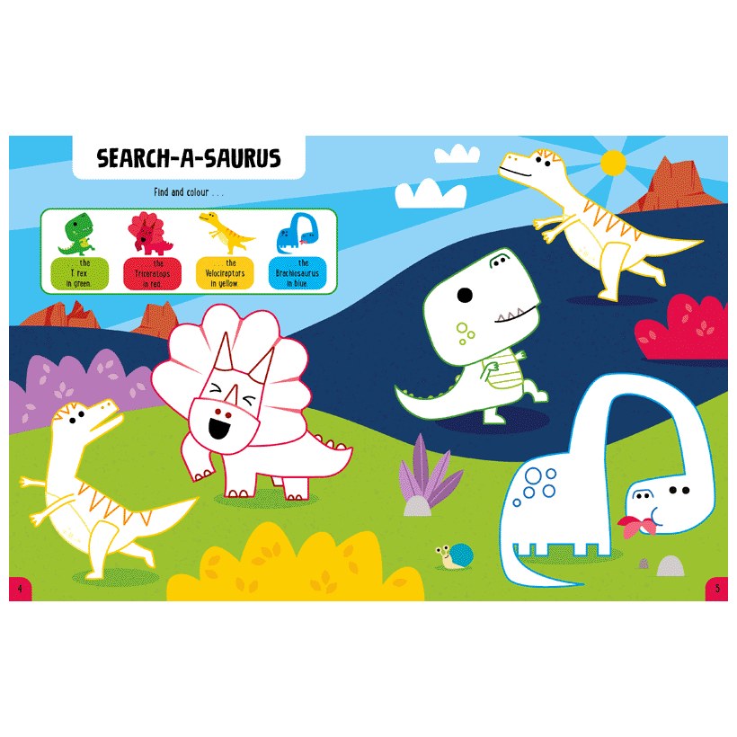 Product image 5 of My Dinosaur Play Book, a sticker activity book for ages 3+, by Make Believe Ideas.