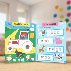 Product image 4 of My Farmyard Play Book, a sticker activity book for ages 3+, by Make Believe Ideas.