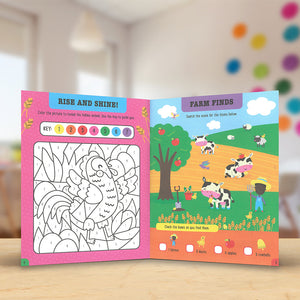 Product image 5 of My Farmyard Play Book, a sticker activity book for ages 3+, by Make Believe Ideas.