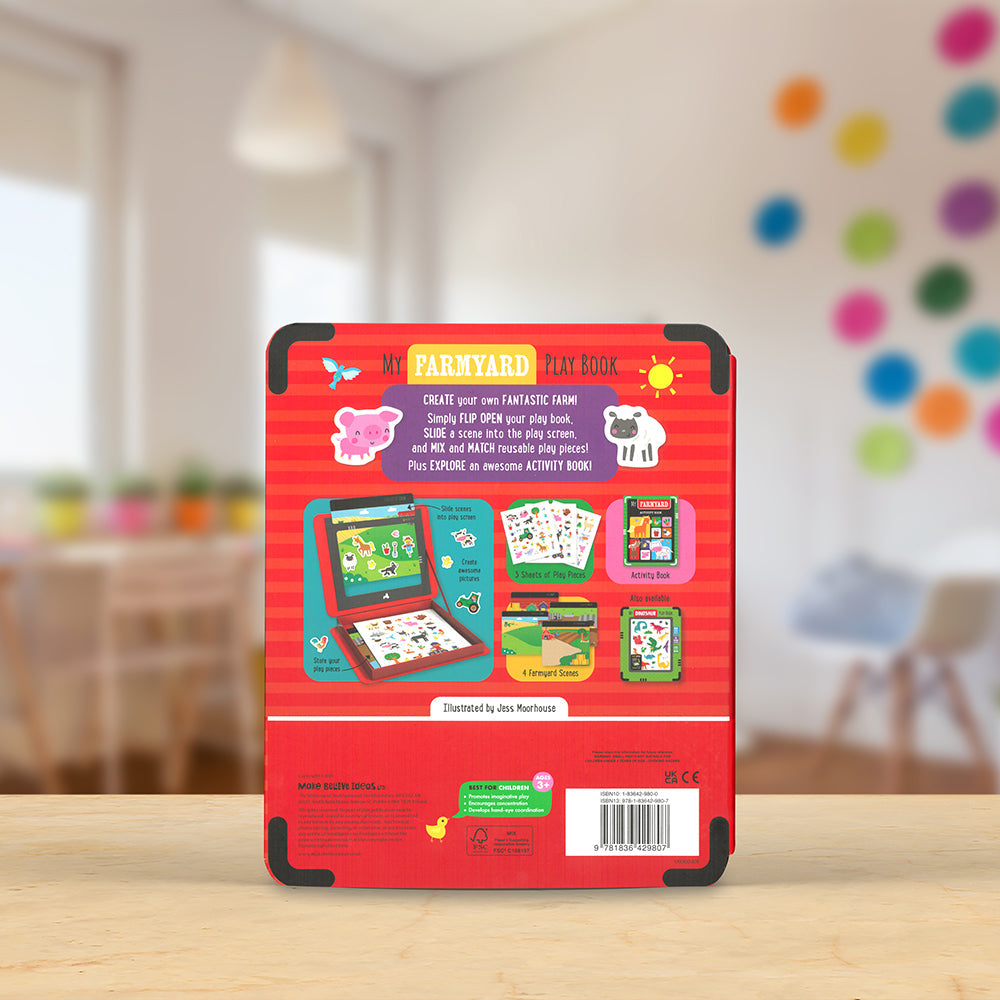 Product image 6 of My Farmyard Play Book, a sticker activity book for ages 3+, by Make Believe Ideas.