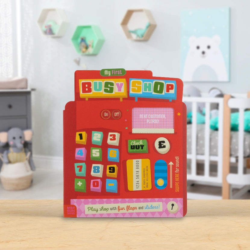 Product image 2 of My First Busy Shop, a board book for ages 0+, by Make Believe Ideas.