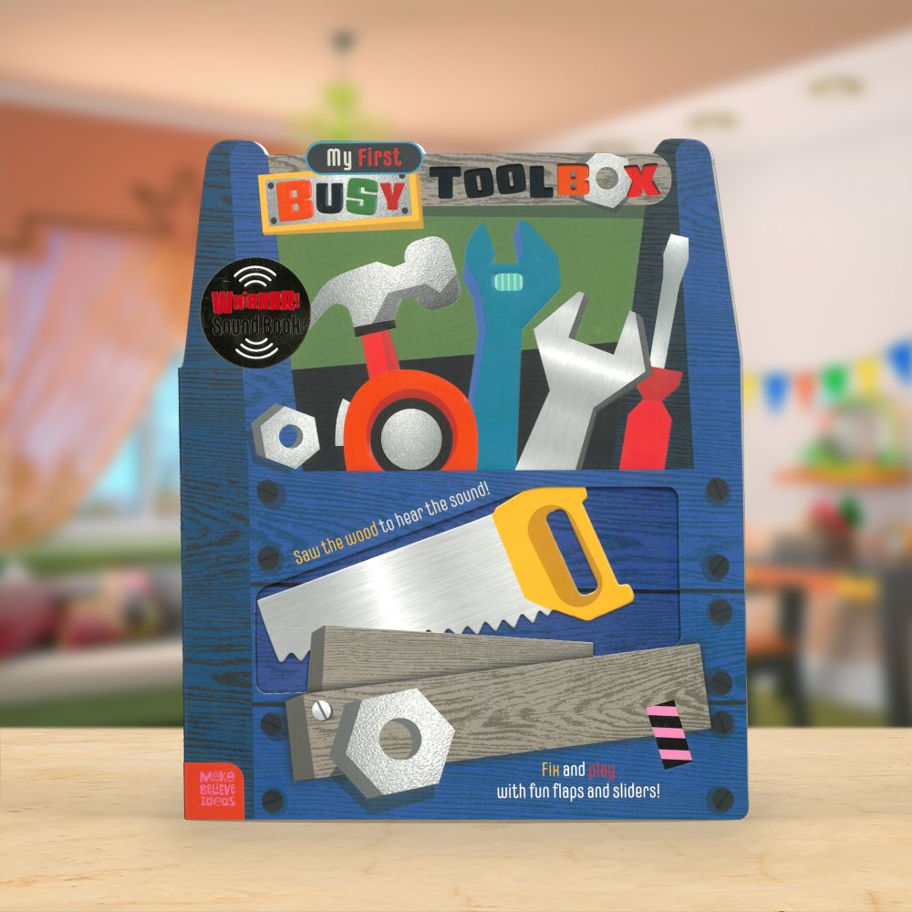 Product image 2 of My First Busy Toolbox, a board book for ages 0+, by Make Believe Ideas.