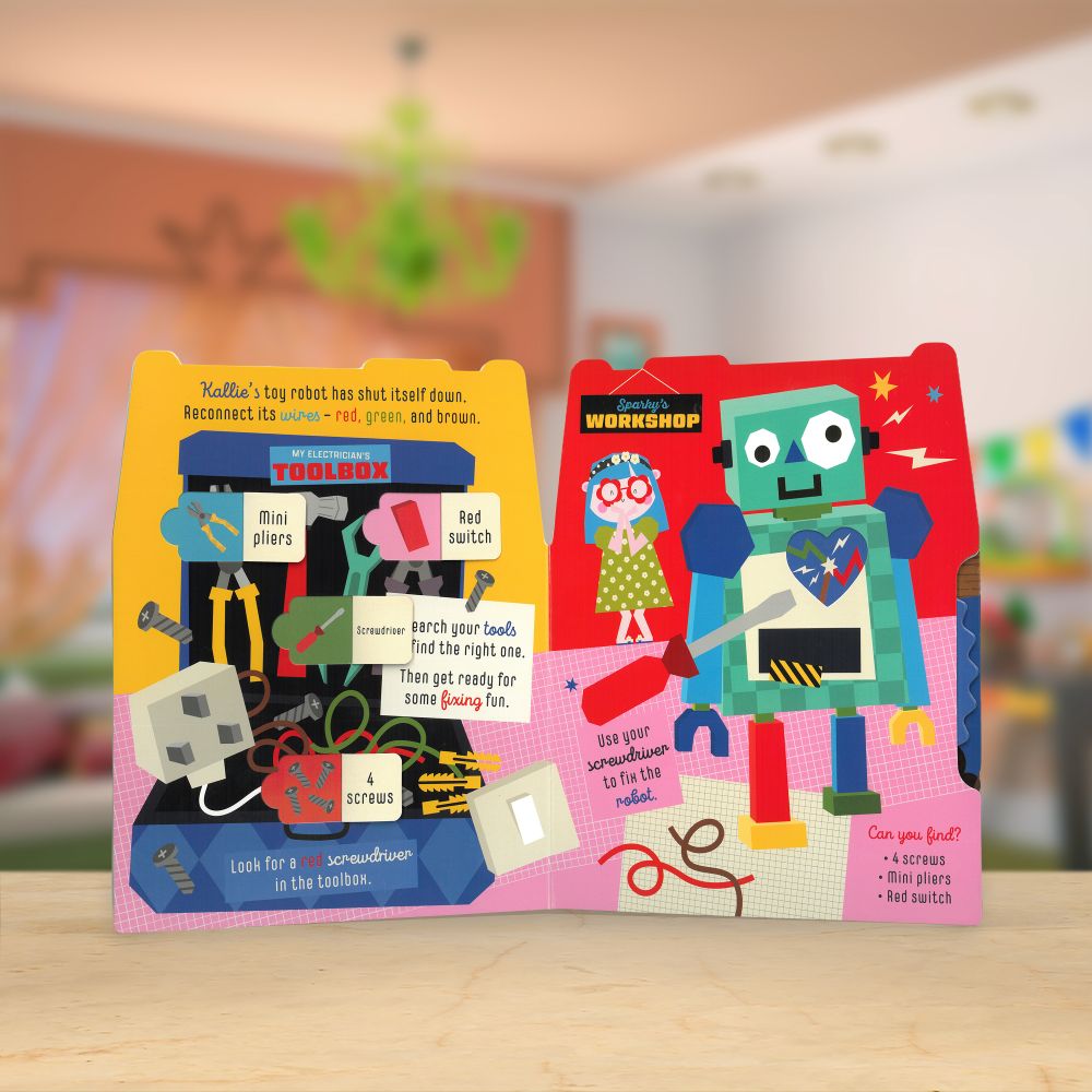 Product image 3 of My First Busy Toolbox, a board book for ages 0+, by Make Believe Ideas.