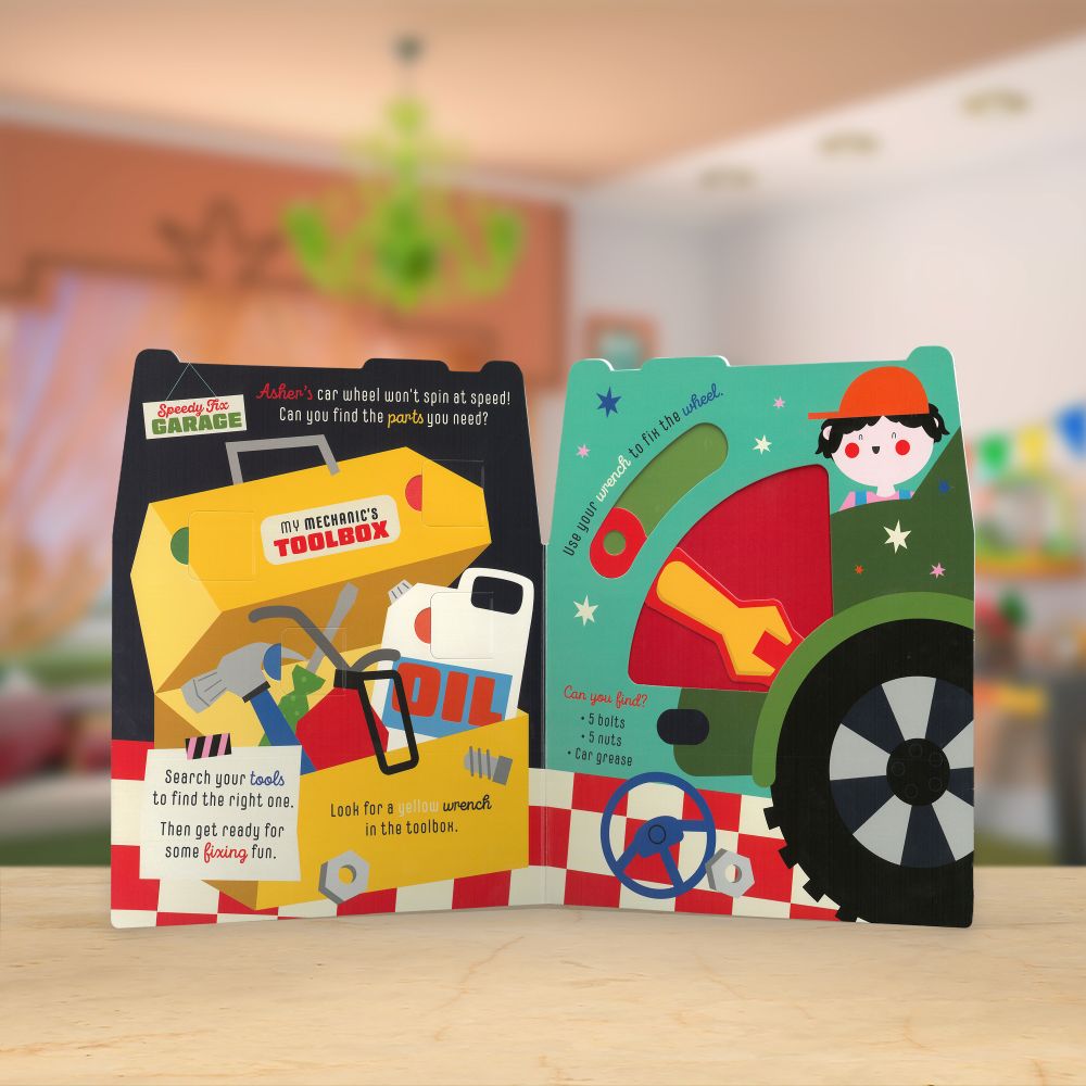 Product image 4 of My First Busy Toolbox, a board book for ages 0+, by Make Believe Ideas.