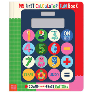 Product image 1 of My First Calculator Fun Book, a board book for ages 3+, by Make Believe Ideas.