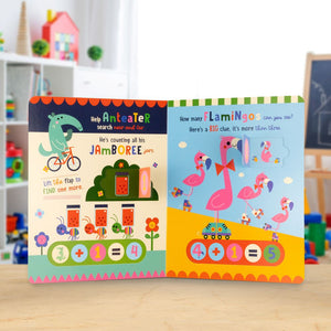 Product image 4 of My First Calculator Fun Book, a board book for ages 3+, by Make Believe Ideas.