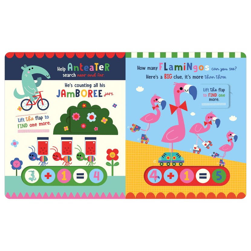 Product image 14 of My First Calculator Fun Book, a board book for ages 3+, by Make Believe Ideas.