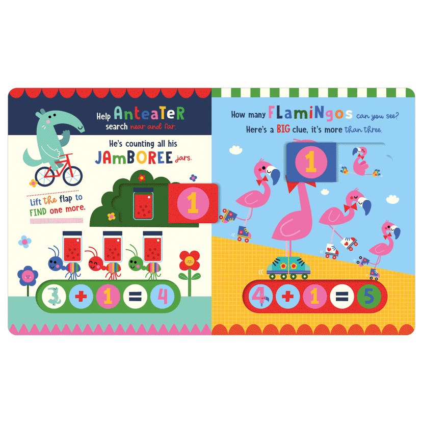 Product image 15 of My First Calculator Fun Book, a board book for ages 3+, by Make Believe Ideas.