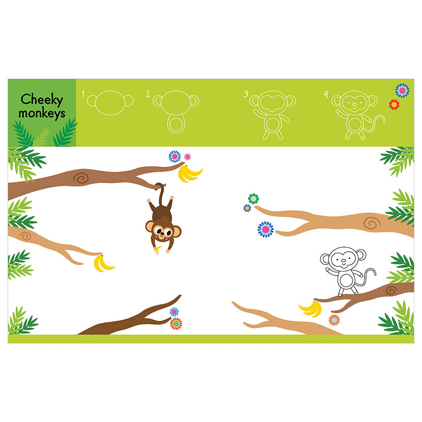 Product image 3 of My First I Can Draw Amazing Animals, a colouring book for ages 3+, by Make Believe Ideas.
