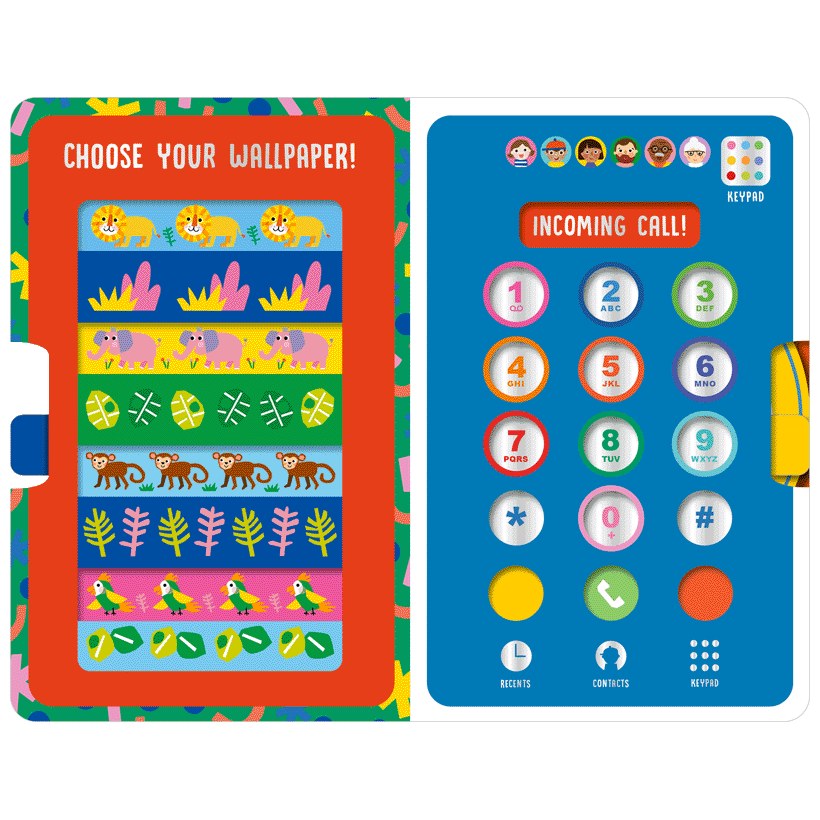 Product image 2 of My First Phone, a board book for ages 0+, by Make Believe Ideas.