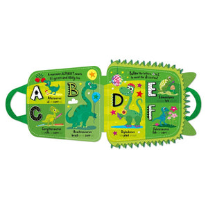 Product image 3 of My Green and Scaly Dinosaur ABC Backpack, a board book for ages 3+, by Make Believe Ideas.