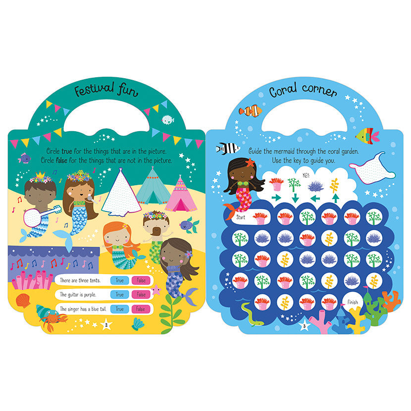 Product image 2 of My Mermaid Bag, a sticker activity book for ages 3+, by Make Believe Ideas.