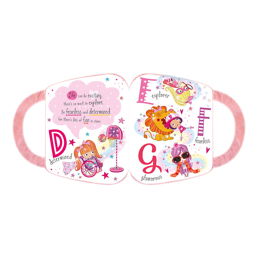 Product image 3 of My Pink and Powerful Alphabet, a board book for ages 3+, by Make Believe Ideas.