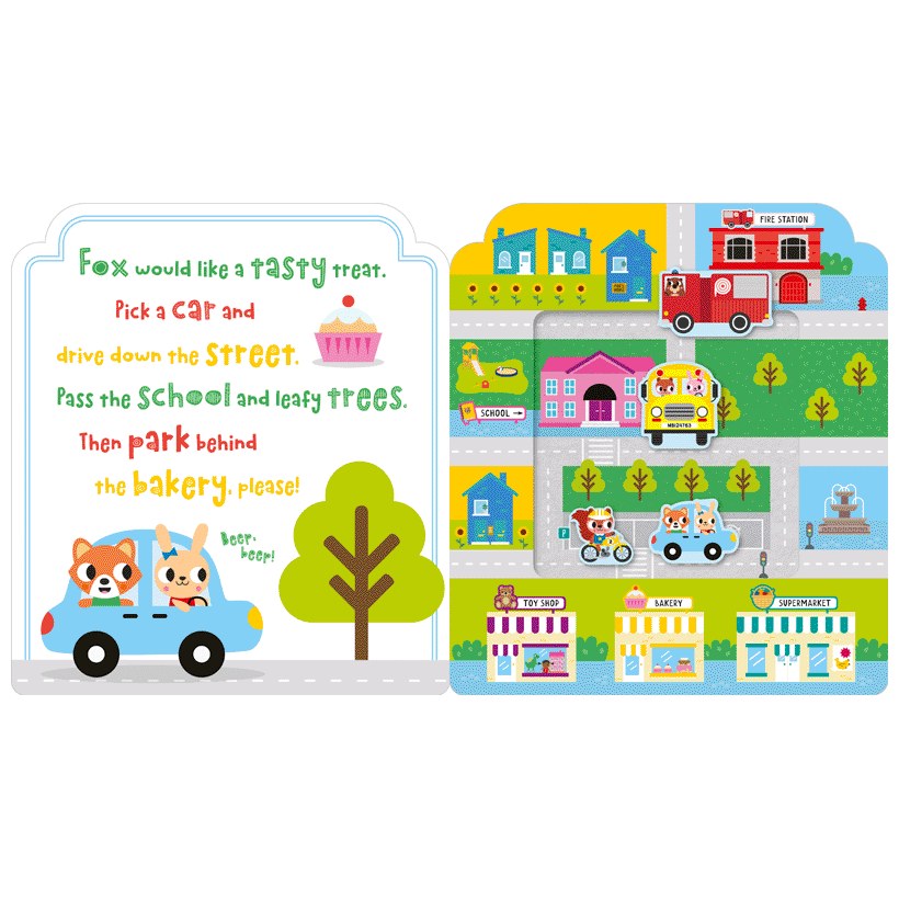 Product image 2 of My Play Garage, a board book for ages 3+, by Make Believe Ideas.