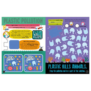 Product image 3 of My Precious Planet Caring for our oceans activity book, a sticker activity book for ages 5+, by Make Believe Ideas.