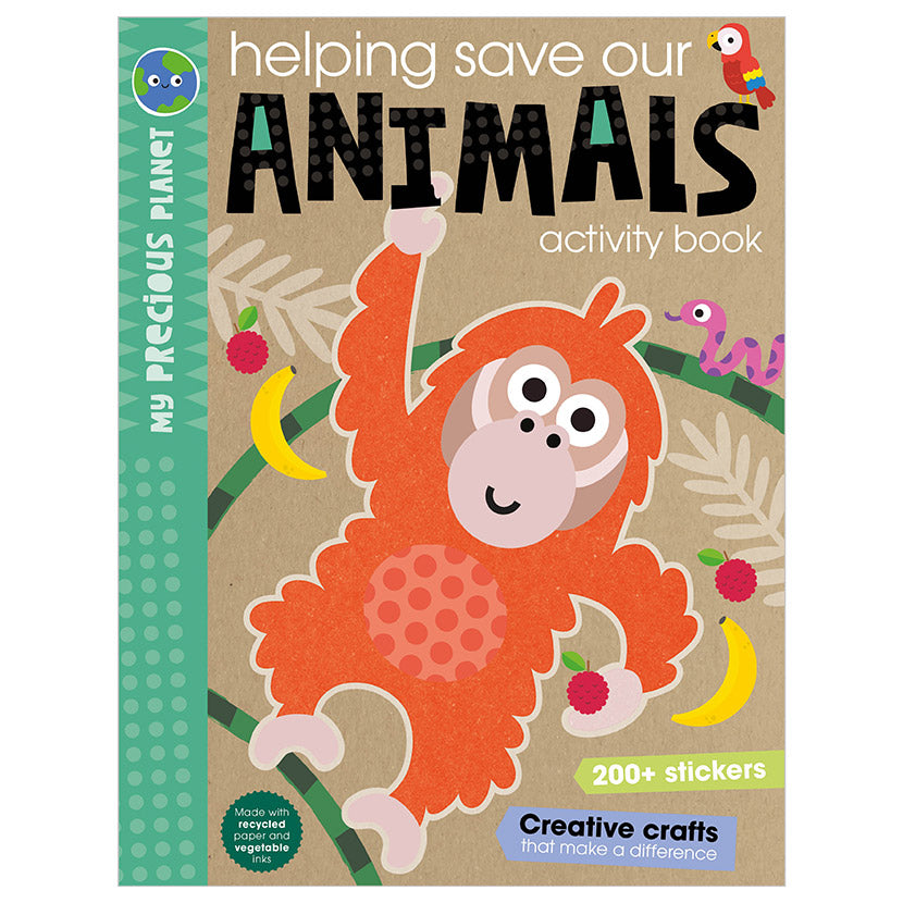 Product image 1 of My Precious Planet Helping save our animals activity book, a sticker activity book for ages 5+, by Make Believe Ideas.