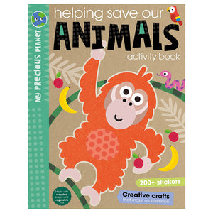 Product image 1 of My Precious Planet Helping save our animals activity book, a sticker activity book for ages 5+, by Make Believe Ideas.