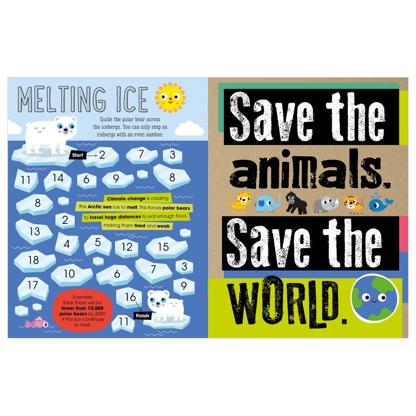 Product image 3 of My Precious Planet Helping save our animals activity book, a sticker activity book for ages 5+, by Make Believe Ideas.