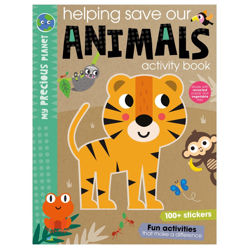 Product image 1 of My Precious Planet Helping save our animals activity book, a sticker activity book for ages 4+, by Make Believe Ideas.