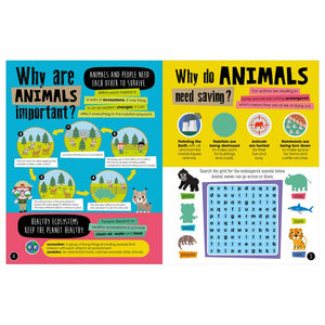 Product image 3 of My Precious Planet Helping save our animals activity book, a sticker activity book for ages 4+, by Make Believe Ideas.