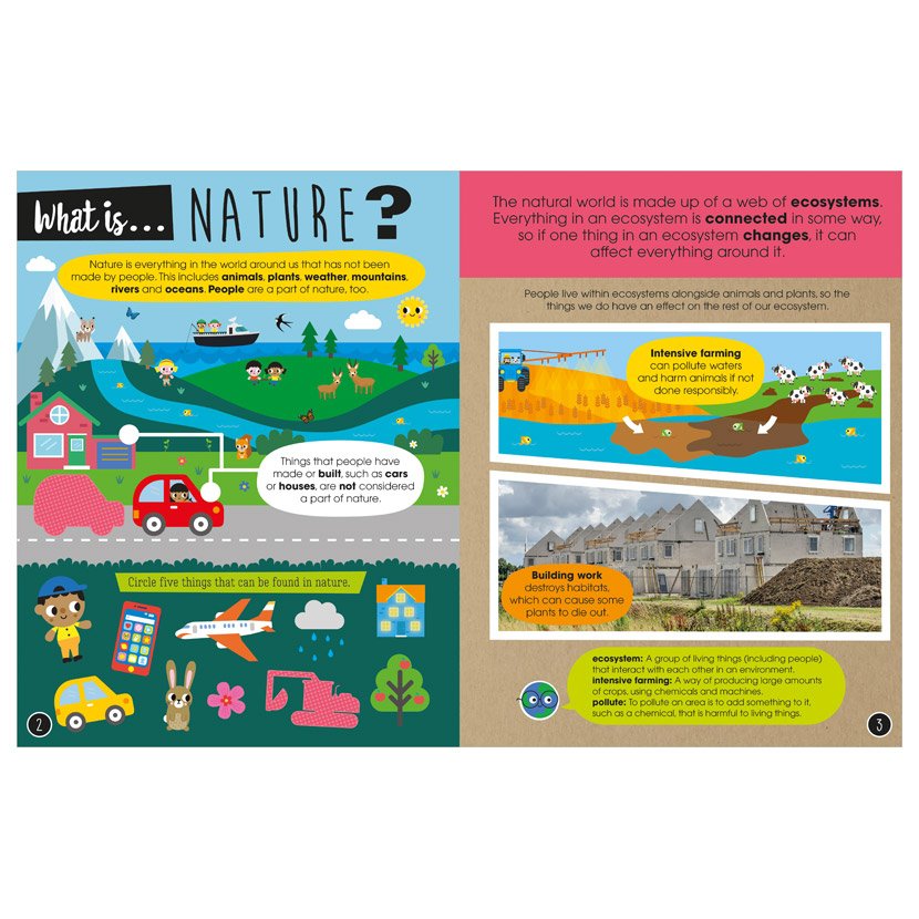 Product image 2 of My Precious Planet Looking after nature activity book, a sticker activity book for ages 5+, by Make Believe Ideas.