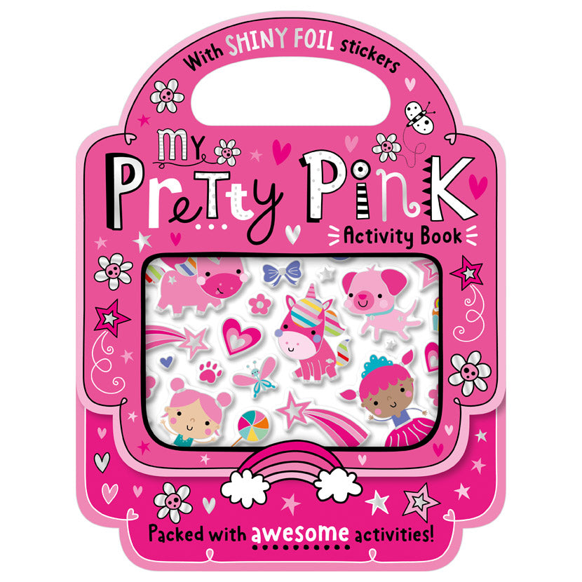 Product image 1 of My Pretty Pink Activity Book, a sticker activity book for ages 4+, by Make Believe Ideas.