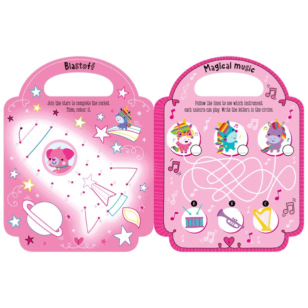 Product image 2 of My Pretty Pink Activity Book, a sticker activity book for ages 4+, by Make Believe Ideas.