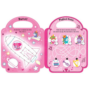 Product image 3 of My Pretty Pink Activity Book, a sticker activity book for ages 4+, by Make Believe Ideas.