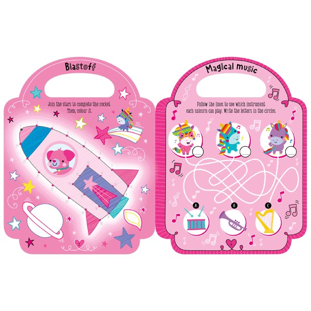 Product image 4 of My Pretty Pink Activity Book, a sticker activity book for ages 4+, by Make Believe Ideas.