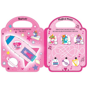Product image 4 of My Pretty Pink Activity Book, a sticker activity book for ages 4+, by Make Believe Ideas.
