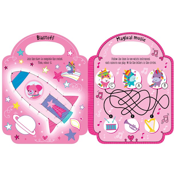 Product image 7 of My Pretty Pink Activity Book, a sticker activity book for ages 4+, by Make Believe Ideas.