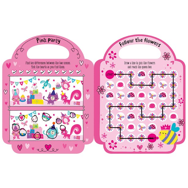 Product image 11 of My Pretty Pink Activity Book, a sticker activity book for ages 4+, by Make Believe Ideas.