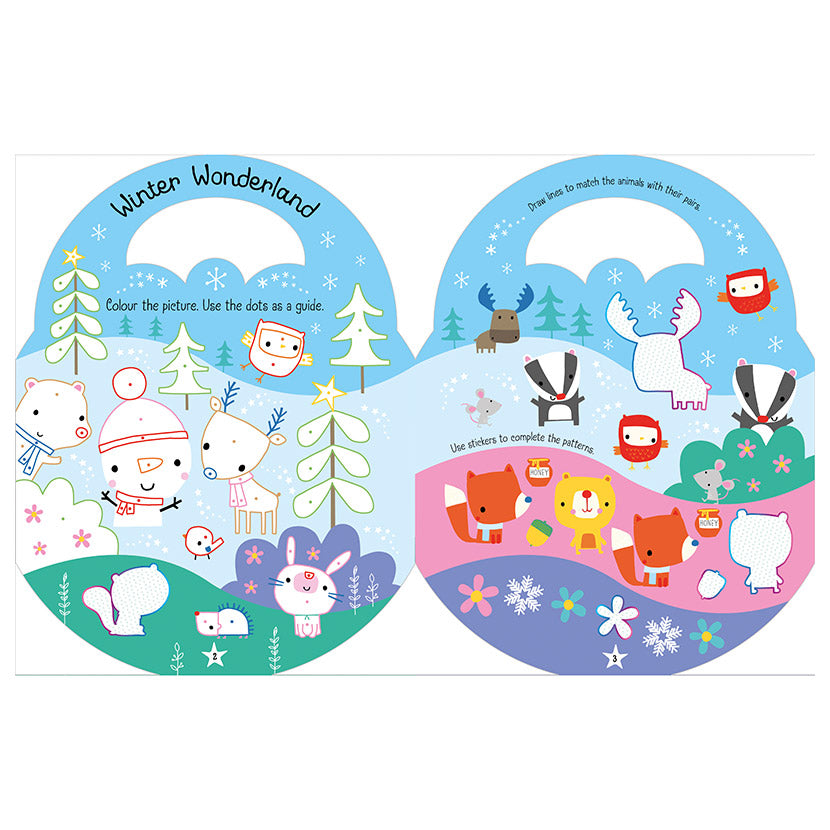 Product image 2 of My Snowflake Bag, a sticker activity book for ages 3+, by Make Believe Ideas.
