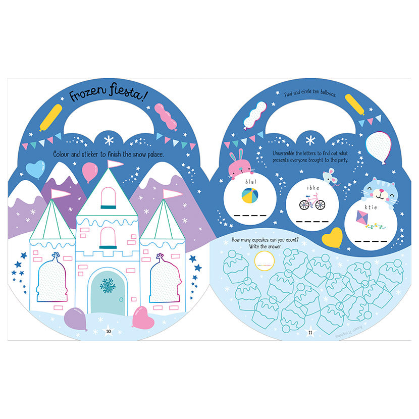 Product image 3 of My Snowflake Bag, a sticker activity book for ages 3+, by Make Believe Ideas.