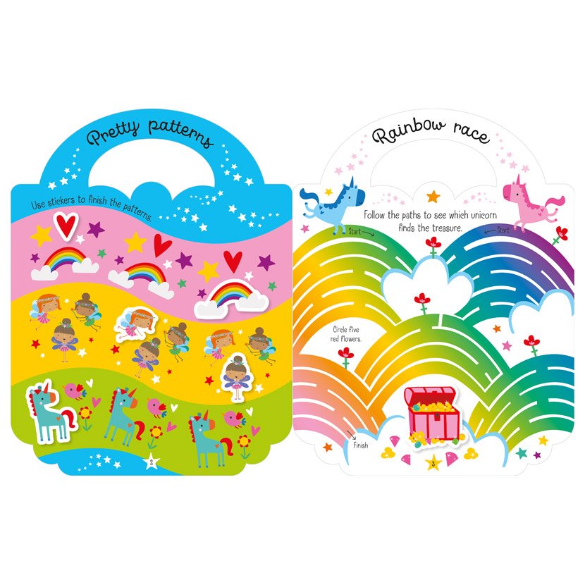 Product image 2 of My Unicorn Bag, a sticker activity book for ages 3+, by Make Believe Ideas.