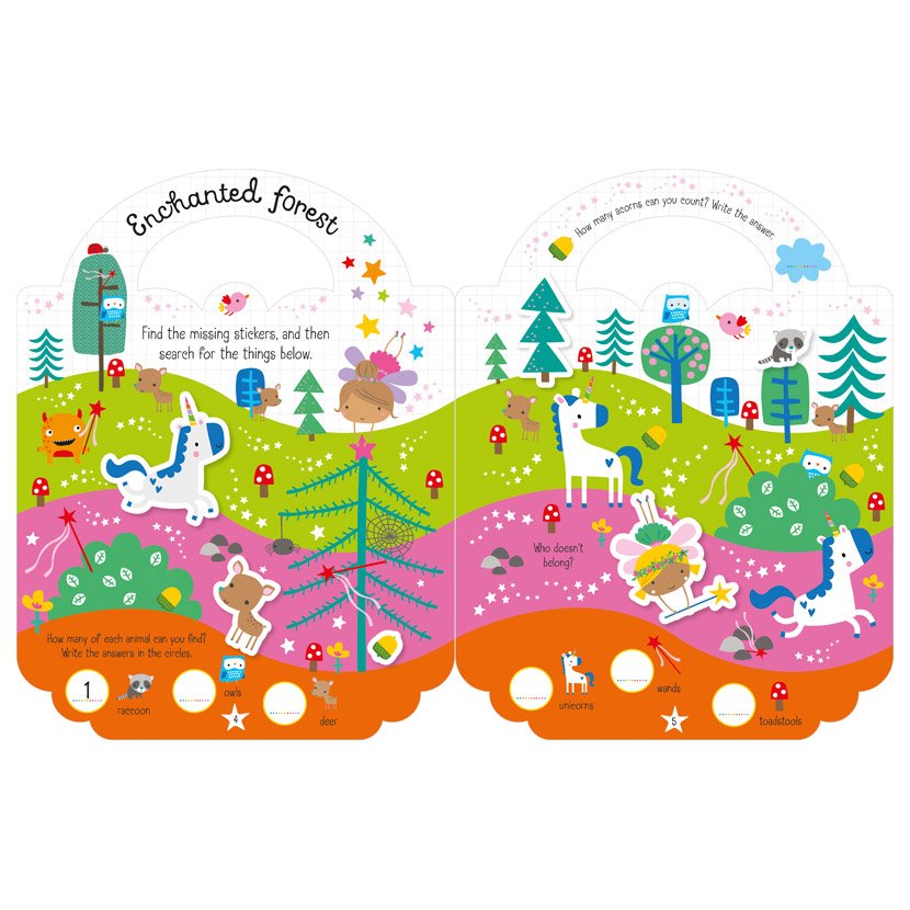Product image 3 of My Unicorn Bag, a sticker activity book for ages 3+, by Make Believe Ideas.