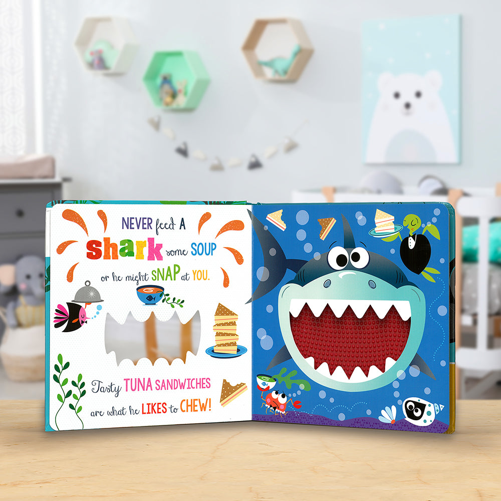 Product image 3 of Never Feed a Lion!, a board book for ages 0+, by Make Believe Ideas.