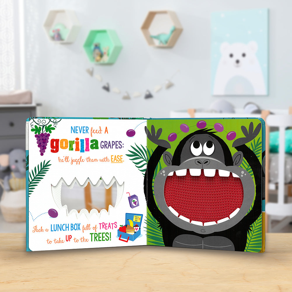Product image 4 of Never Feed a Lion!, a board book for ages 0+, by Make Believe Ideas.
