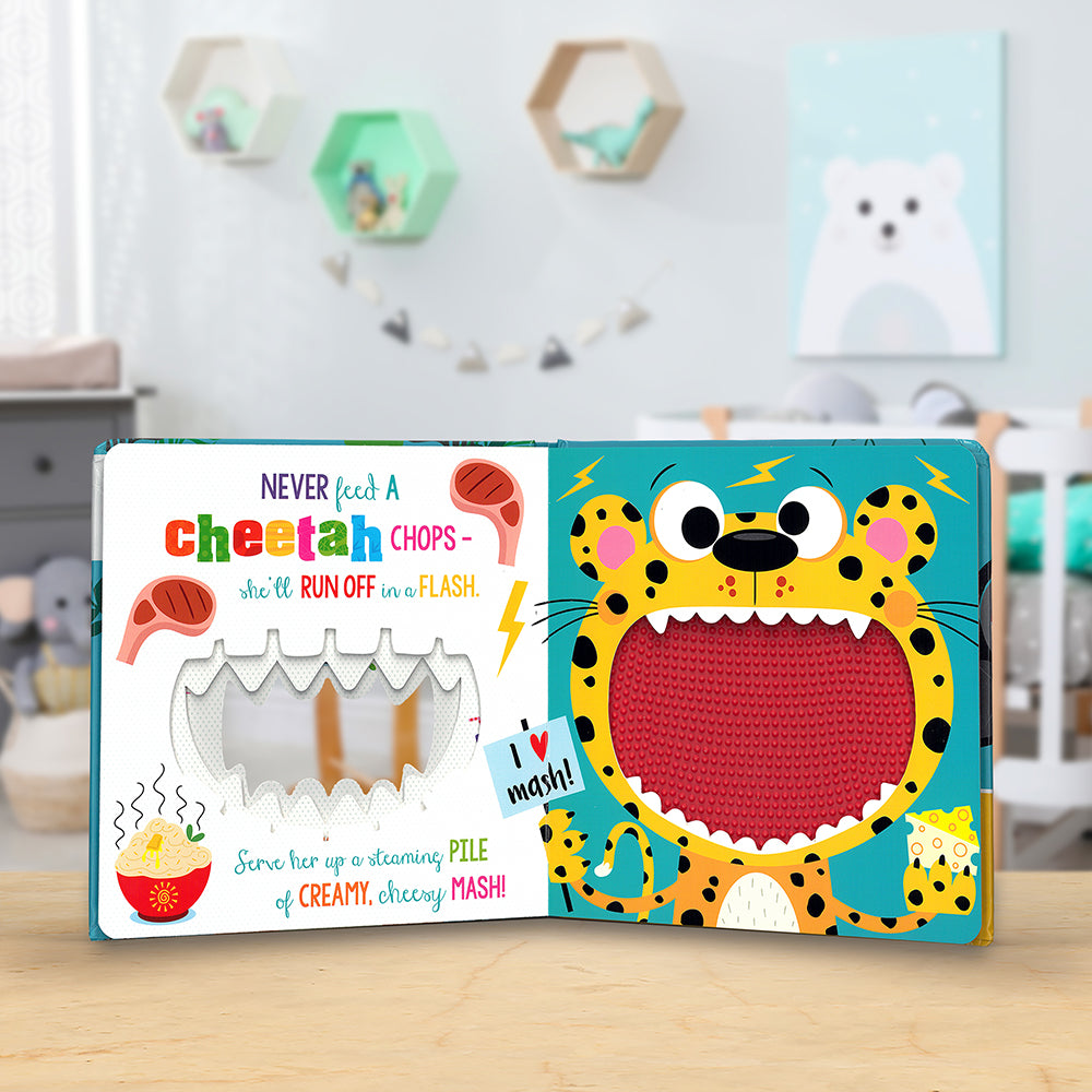 Product image 5 of Never Feed a Lion!, a board book for ages 0+, by Make Believe Ideas.