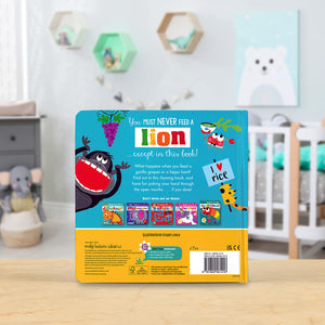 Product image 6 of Never Feed a Lion!, a board book for ages 0+, by Make Believe Ideas.