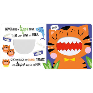 Product image 2 of Never Feed a Tiger!, a board book for ages 0+, by Make Believe Ideas.
