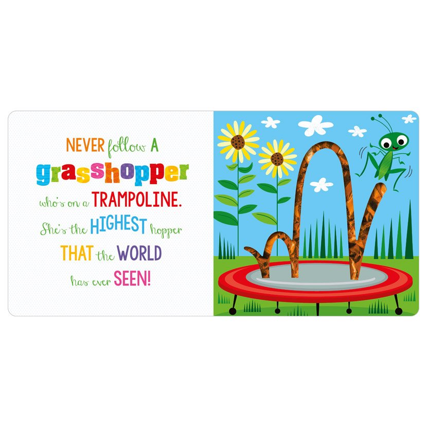 Product image 2 of Never Follow a Spider!, a board book for ages 0+, by Make Believe Ideas.