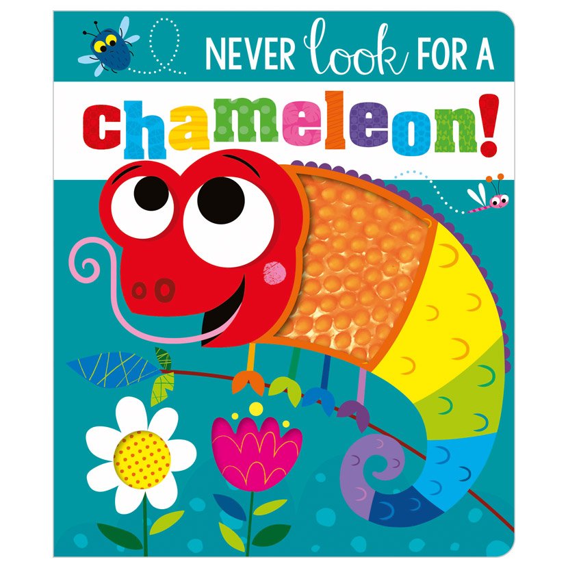 Product image 1 of Never Look for a Chameleon!, a board book for ages 0+, by Make Believe Ideas.