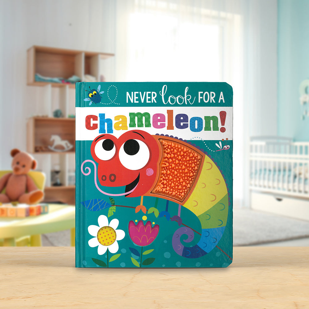 Product image 2 of Never Look for a Chameleon!, a board book for ages 0+, by Make Believe Ideas.