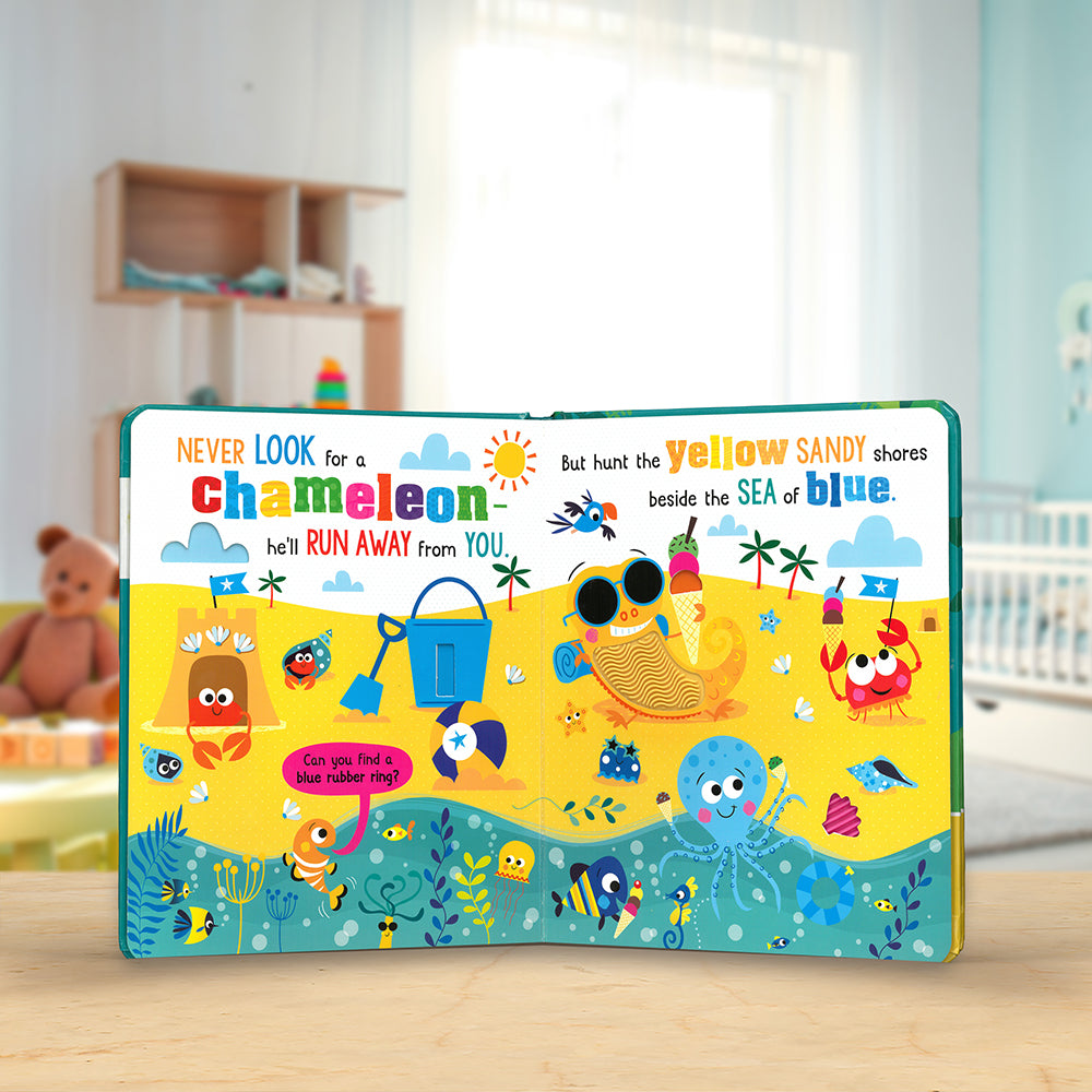 Product image 4 of Never Look for a Chameleon!, a board book for ages 0+, by Make Believe Ideas.
