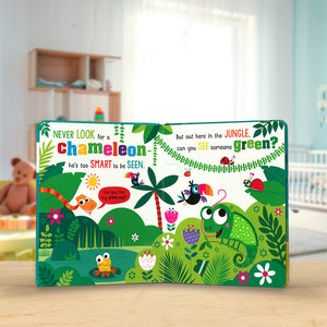 Product image 5 of Never Look for a Chameleon!, a board book for ages 0+, by Make Believe Ideas.